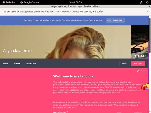 Allysajaydenxo.modelcentro.com All Videos