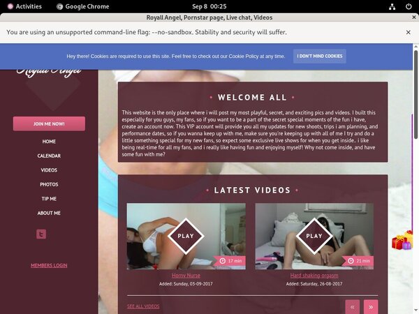 Angel Royall Sign Up