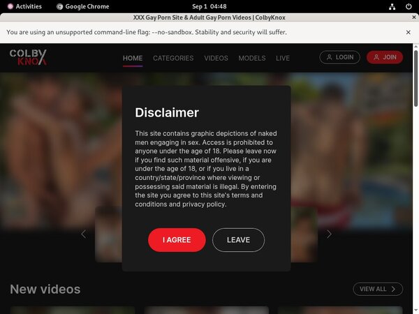 Colby Knox Site Discount