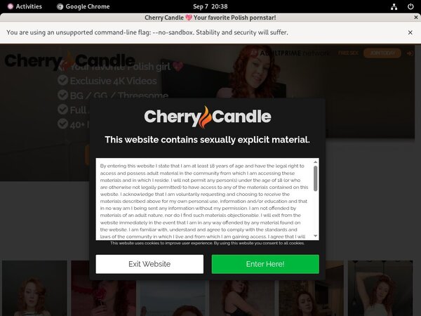 Com Cherry-candle Sign Up