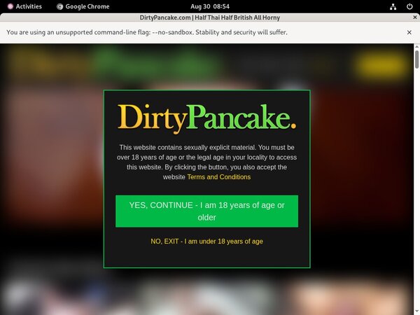 Dirty Pancake Vendo Page