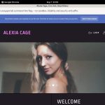 Discount Alexia Cage Sign Up