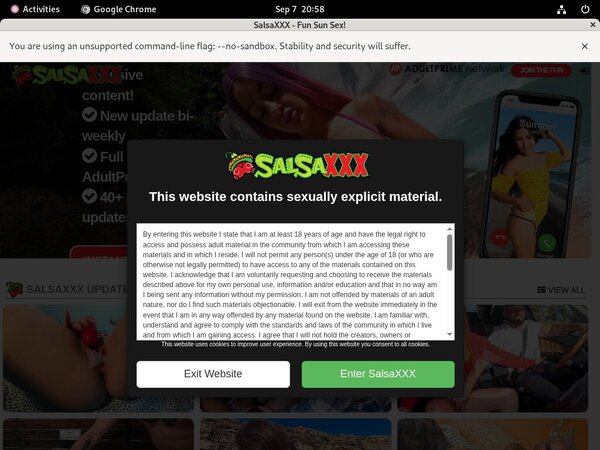 Discount Salsa XXX Coupon