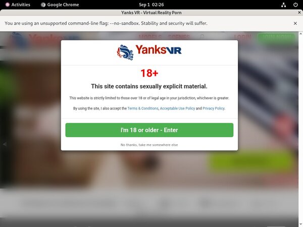 Discount Yanks VR Promotion