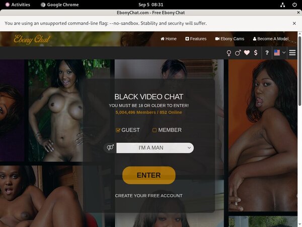 Ebony Chat Free Account Login