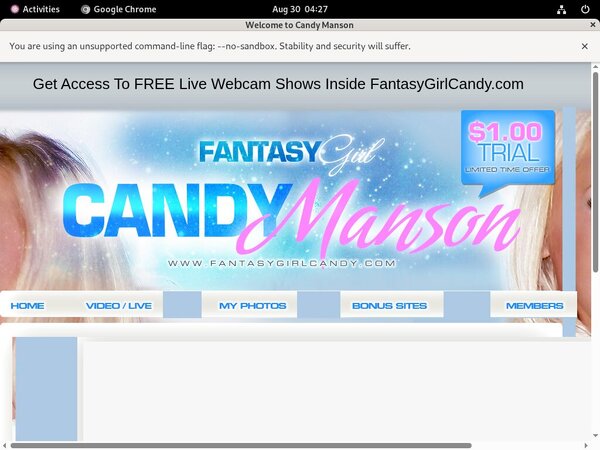 Fantasy Girl Candy With Westbill