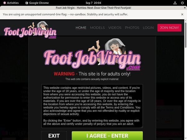Foot Job Virgin Join Now