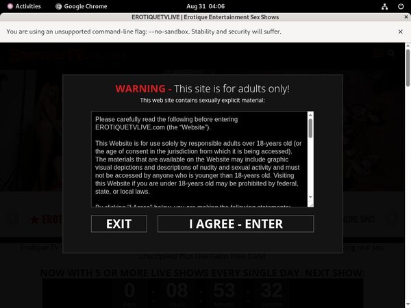 Free Erotique TV Discount Deal