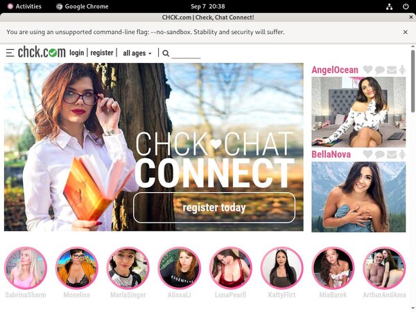 Gratis Chck.com Konto