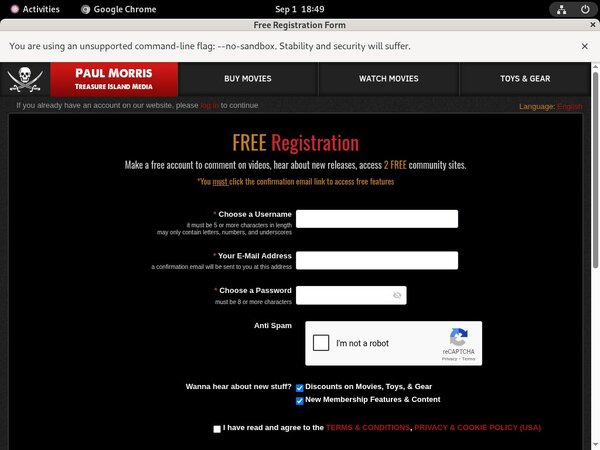 Members.treasureislandmedia.com Wire Payment