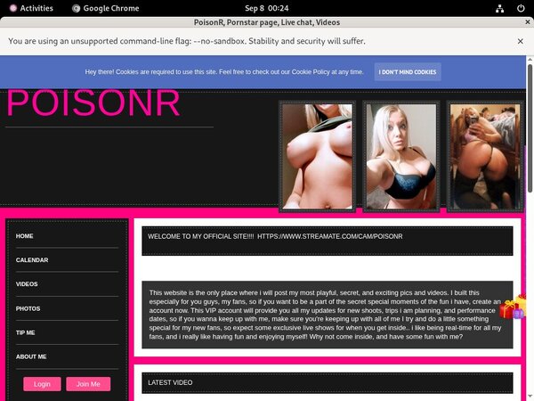 Poisonr.modelcentro.com Free Acount