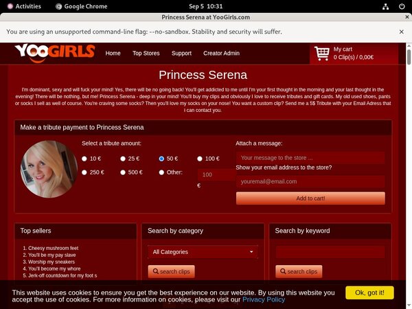 PrincessSerena Premium Logins