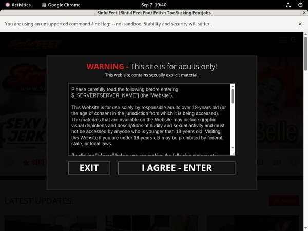 Sinfulfeet.com With Trial