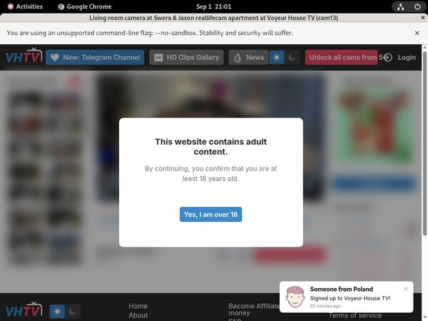 Voyeur House TV Accounts For Free