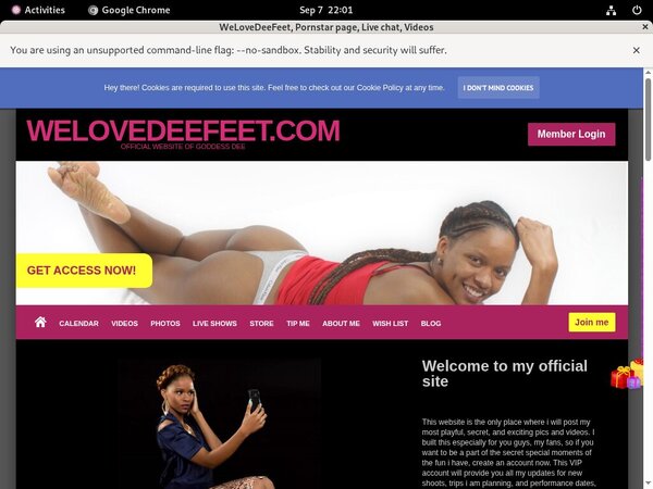 Welovedeefeet Site